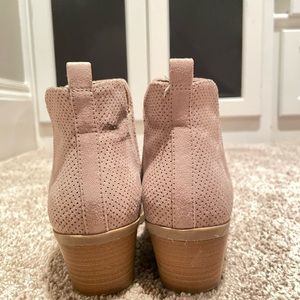 Suede ankle booties